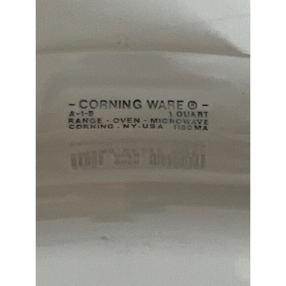 Corningware 1 Quart Spice of Life Square A1B Casserole Dish L'Echalote Vintage - Picture 5 of 9